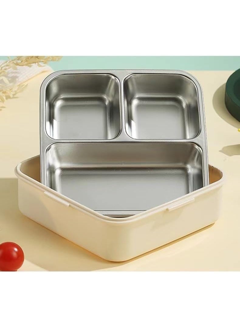 موبكوس علبة غداء للأطفال من موبكوس مصنوعة من الفولاذ المقاوم للصدأ المعزول - علبة بينتو مزدوجة الطبقات مانعة للتسرب مع ملعقة ووعاء شوربة، آمنة للغسل في غسالة الأطباق، للمدرسة أو السفر - مثالية للأطفال (أخضر أبيض) - Image 5